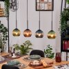Koyoto lampa wisząca, kula świetlna, lampa wisząca kolory naturalne, czarny, 4-punktowe