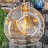 Ripoll lampa wisząca, kula świetlna, lampa wisząca złoty, czarny, 5-punktowe