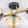 Koyoto lampa sufitowa, kula świetlna złoty, czarny, 3-punktowe