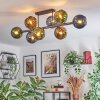 Koyoto lampa sufitowa, kula świetlna niebeieski, złoty, zielony, 8-punktowe