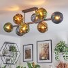 Koyoto lampa sufitowa, kula świetlna niebeieski, złoty, zielony, 8-punktowe