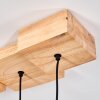 Donel lampa wisząca, lampa wisząca kolory naturalne, czarny, 4-punktowe