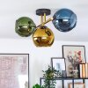 Koyoto lampa sufitowa, kula świetlna złoty, czarny, 3-punktowe
