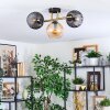 Koyoto lampa sufitowa, kula świetlna złoty, czarny, 3-punktowe