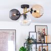 Koyoto lampa sufitowa, kula świetlna złoty, czarny, 3-punktowe