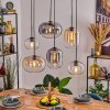 Apedo lampa wisząca, lampa wisząca bursztynowy, przezroczysty, przydymiony, 6-punktowe