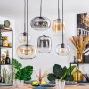 Apedo lampa wisząca, lampa wisząca bursztynowy, przezroczysty, przydymiony, 6-punktowe