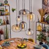 Apedo lampa wisząca, lampa wisząca bursztynowy, przezroczysty, przydymiony, 6-punktowe