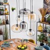 Apedo Lampa wisząca, Lampa wisząca W kolorze bursztynu, Przezroczysty, Przydymiony, 6-punktowe