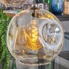 Ripoll lampa wisząca, kula świetlna, lampa wisząca bursztynowy, przezroczysty, 5-punktowe