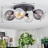 Koyoto lampa sufitowa, kula świetlna bursztynowy, przezroczysty, przydymiony, 4-punktowe