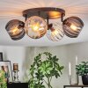 Koyoto lampa sufitowa, kula świetlna bursztynowy, przezroczysty, przydymiony, 4-punktowe