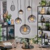 Koyoto lampa wisząca, kula świetlna, lampa wisząca przezroczysty, przydymiony, 5-punktowe
