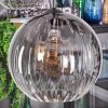 Koyoto lampa wisząca, kula świetlna, lampa wisząca przezroczysty, przydymiony, 5-punktowe