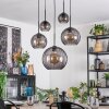 Koyoto lampa wisząca, kula świetlna, lampa wisząca przydymiony, 5-punktowe