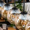 Ripoll lampa wisząca, kula świetlna, lampa wisząca kolory naturalne, czarny, 5-punktowe