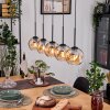 Ripoll lampa wisząca, kula świetlna, lampa wisząca kolory naturalne, czarny, 5-punktowe