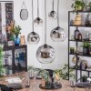Ripoll lampa wisząca, kula świetlna, lampa wisząca przezroczysty, przydymiony, 5-punktowe