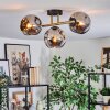 Ripoll lampa sufitowa, kula świetlna złoty, czarny, 3-punktowe