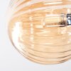 Chehalis Lampa sufitowa, Kula świetlna W kolorze bursztynu, Przezroczysty, Przydymiony, 4-punktowe