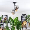Chehalis lampa sufitowa, kula świetlna bursztynowy, przydymiony, 4-punktowe