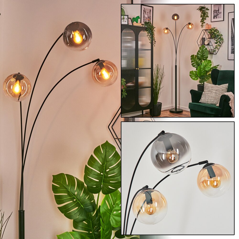 Gastor Kula świetlna, Lampa stojąca W kolorze bursztynu, Przezroczysty, Przydymiony, 3-punktowe main product photo