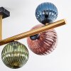 Chehalis lampa sufitowa, kula świetlna złoty, czarny, 8-punktowe