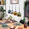 Koyoto lampa wisząca, kula świetlna, lampa wisząca kolory naturalne, czarny, 4-punktowe