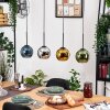 Koyoto lampa wisząca, kula świetlna, lampa wisząca kolory naturalne, czarny, 4-punktowe