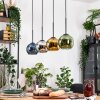 Koyoto lampa wisząca, kula świetlna, lampa wisząca kolory naturalne, czarny, 4-punktowe
