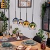Koyoto lampa wisząca, kula świetlna, lampa wisząca kolory naturalne, czarny, 4-punktowe