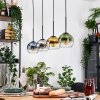 Koyoto lampa wisząca, kula świetlna, lampa wisząca kolory naturalne, czarny, 4-punktowe