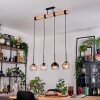 Koyoto lampa wisząca, kula świetlna, lampa wisząca kolory naturalne, czarny, 4-punktowe