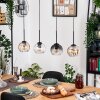 Koyoto lampa wisząca, kula świetlna, lampa wisząca kolory naturalne, czarny, 4-punktowe