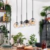 Koyoto lampa wisząca, kula świetlna, lampa wisząca kolory naturalne, czarny, 4-punktowe