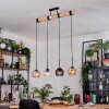 Koyoto lampa wisząca, kula świetlna, lampa wisząca kolory naturalne, czarny, 4-punktowe