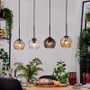 Koyoto lampa wisząca, kula świetlna, lampa wisząca kolory naturalne, czarny, 4-punktowe