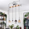 Koyoto lampa wisząca, kula świetlna, lampa wisząca kolory naturalne, czarny, 4-punktowe