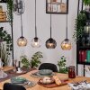 Koyoto lampa wisząca, kula świetlna, lampa wisząca kolory naturalne, czarny, 4-punktowe