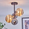 Chehalis lampa sufitowa, kula świetlna bursztynowy, przydymiony, 4-punktowe