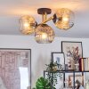 Ripoll lampa sufitowa, kula świetlna złoty, czarny, 3-punktowe