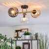 Koyoto lampa sufitowa, kula świetlna złoty, czarny, 3-punktowe