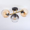 Koyoto lampa sufitowa, kula świetlna złoty, czarny, 3-punktowe