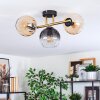 Koyoto lampa sufitowa, kula świetlna złoty, czarny, 3-punktowe