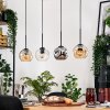Ripoll lampa wisząca, kula świetlna, lampa wisząca kolory naturalne, czarny, 4-punktowe