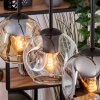Ripoll lampa wisząca, kula świetlna, lampa wisząca kolory naturalne, czarny, 4-punktowe