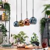 Ripoll lampa wisząca, kula świetlna, lampa wisząca kolory naturalne, czarny, 4-punktowe