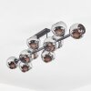 Koyoto lampa sufitowa, kula świetlna chrom, przydymiony, 10-punktowe