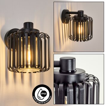 Horil Zewnętrzny kinkiet, Lampa ścienna Czarny, 1-punktowy Horil Zewnętrzny kinkiet, Lampa ścienna Czarny, 1-punktowy