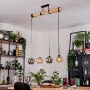 Ripoll lampa wisząca, kula świetlna, lampa wisząca kolory naturalne, czarny, 4-punktowe